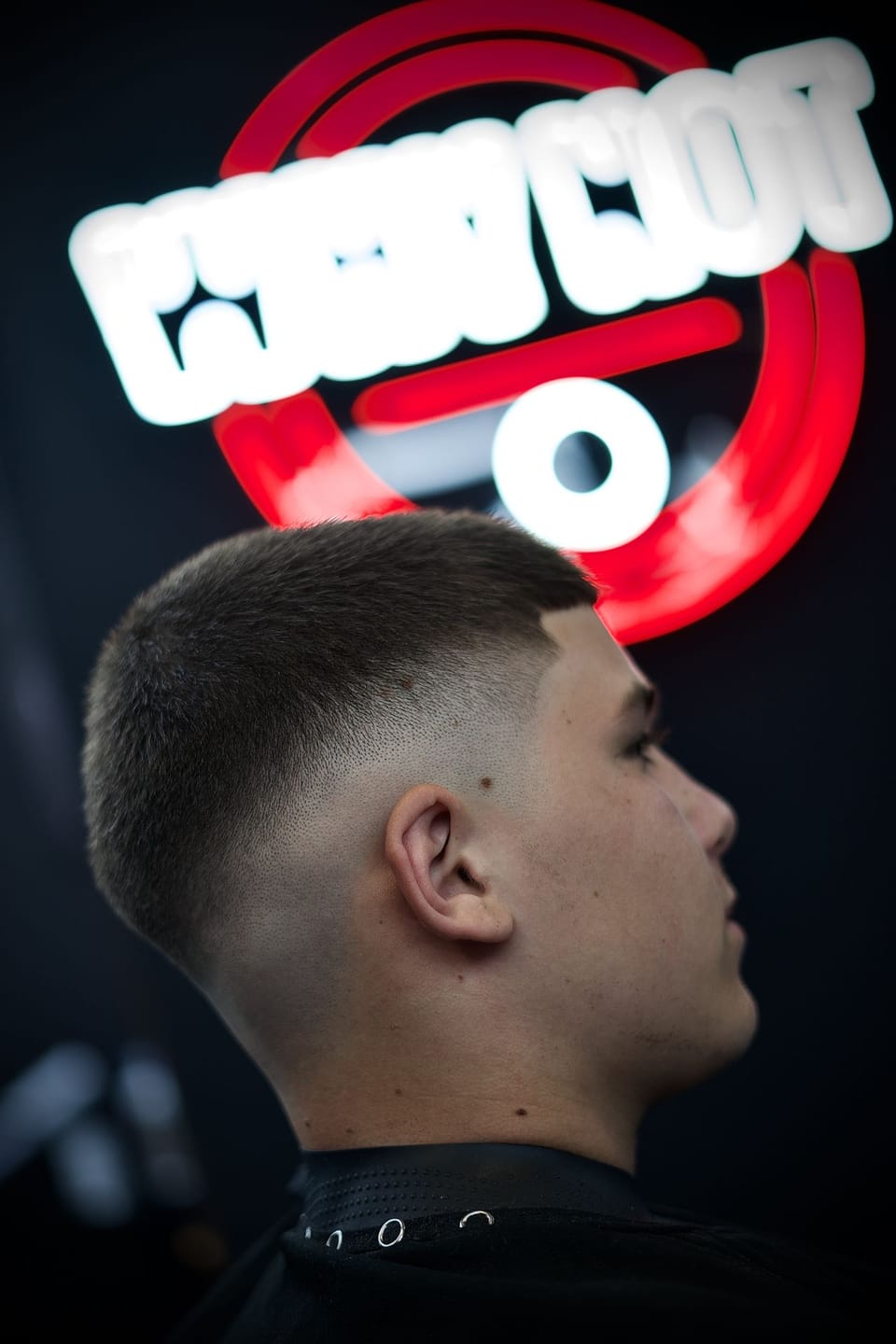 Detalle de un corte degradado fade realizado en Why Not Eixample